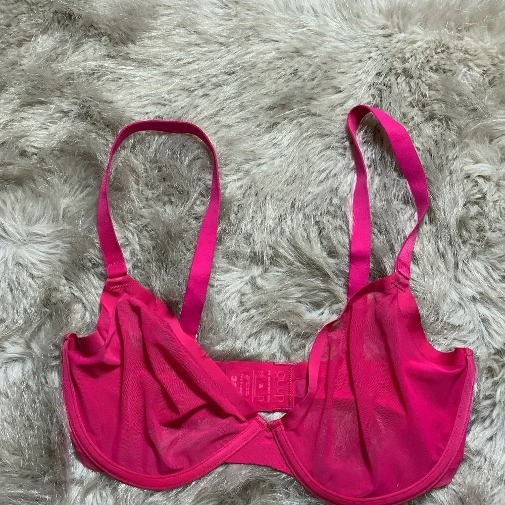 CUUP Fuchsia Mesh Bra